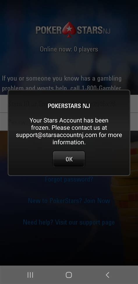 PokerStars account suspension and winnings confiscation
